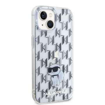 Original KARL LAGERFELD Hardcase KLHCP15SHNCMKLT Hülle für iPhone 15 (Monogramm / Transparent)