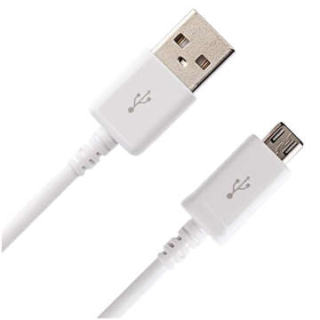 Original Samsung Micro-USB-Kabel USB-A 2.0 ECB-DU4EWE 1,5 m großes weißes Kabel