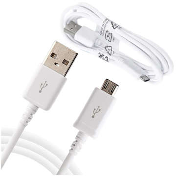 Original Samsung Micro-USB-Kabel USB-A 2.0 ECB-DU4EWE 1,5 m großes weißes Kabel