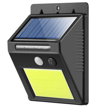 Outdoor LED Solarlampe mit Bewegungs- und Dämmerungssensor 48 COB LED