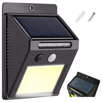 Outdoor LED Solarlampe mit Bewegungs- und Dämmerungssensor 48 COB LED