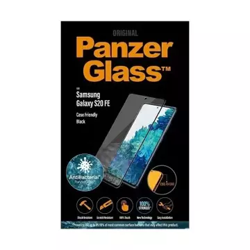 PanzerGlass E2E Microfracture Glas für Sam S20 FE G781 Case Friendly Fingerprint AntiBacterial schwarz/schwarz