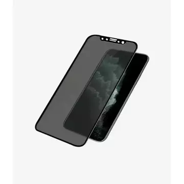 PanzerGlass E2E Super Glas für iPhone Xs Max /11 Pro Max Case Friendly Privacy schwarz/schwarz