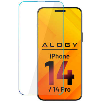 Panzerglas 9H Alogy Displayschutz für Apple iPhone 14/14 Pro