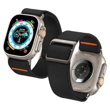 Pasek Spigen Fit Lite Ultra für Apple Watch 4/5/6/7/8/se/ultra (42/44/45/49 mm) Schwarz