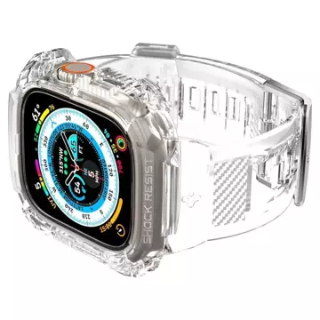 Pasek Spigen Rugged Armor „Pro“ für Apple Watch Ultra (49 mm) Crystal Clear