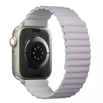 Pasek UNIQ Revix do Apple Watch Series 4/5/6/7/8/SE/SE2 38/40/41mm Reversible Magnetic lilak-biały/lilac-white