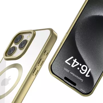 Passend für iPhone 16 Pro MagFlex MagSafe mit Satin Gold-Telefon