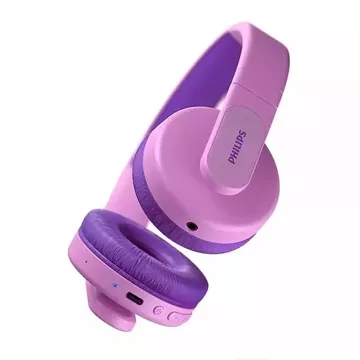 Philips kabellose Bluetooth-On-Ear-Kopfhörer für Kinder, rosa Tak4206pk