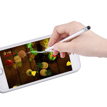 Precision Alogy Stylus Pen Kapazitiver Stylus für Tablet-Telefonbildschirm Silber