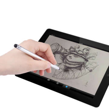 Precision Alogy Stylus Pen Kapazitiver Stylus für Tablet-Telefonbildschirm Silber