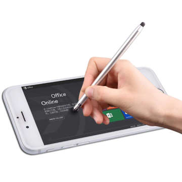 Precision Alogy Stylus Pen Kapazitiver Stylus für Tablet-Telefonbildschirm Silber