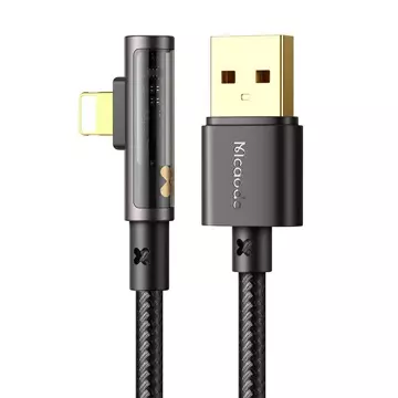 Prism USB zu Lightning Mcdodo CA-3510 abgewinkeltes Kabel, 1,2 m (schwarz)