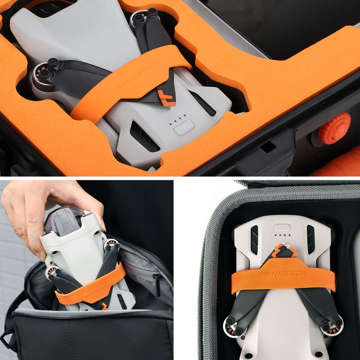 Protective Grip Guard Guard Propellerschutz Alogy Wings Drohnen-Armbänder für DJI Mini 3 Pro Schwarz &amp; Orange