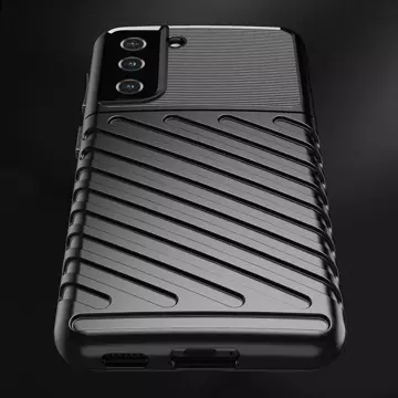 Protective Thunder Case für Samsung Galaxy S23 Plus Silikon-Rüstungshülle Schwarz