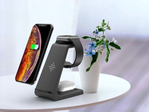 Qi Alogy 3in1 Induktionsladegerät für Apple iPhone Watch AirPods