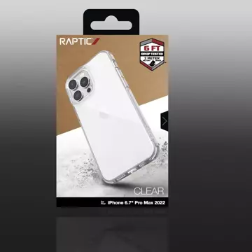 Raptic Clear Case iPhone 14 Pro Max gepanzerte durchsichtige Hülle