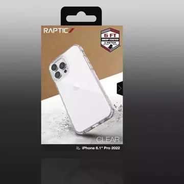 Raptic Clear Case iPhone 14 Pro gepanzerte durchsichtige Hülle