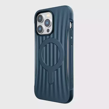 Raptic Clutch Built Case iPhone 14 Pro Max mit MagSafe Rückseite blau