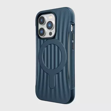 Raptic Clutch Built Case iPhone 14 Pro mit MagSafe Rückseite blau