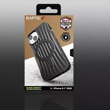 Raptic Clutch Built Case iPhone 14 mit MagSafe Backcover schwarz