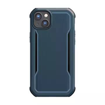 Raptic Fort Case iPhone 14 Plus mit gepanzerter blauer MagSafe-Hülle