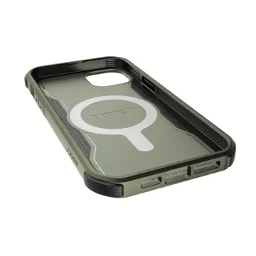 Raptic Fort Case iPhone 14 mit MagSafe Panzerhülle grün