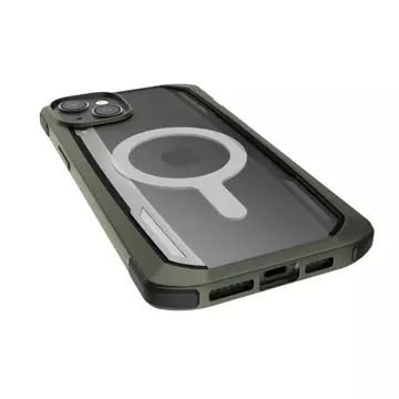 Raptic Secure Case für iPhone 14 Pro Max mit gepanzerter MagSafe-Hülle grün