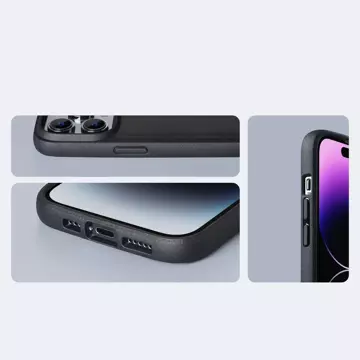 Raptic Slim Case iPhone 14 Pro Max Rückseite schwarz