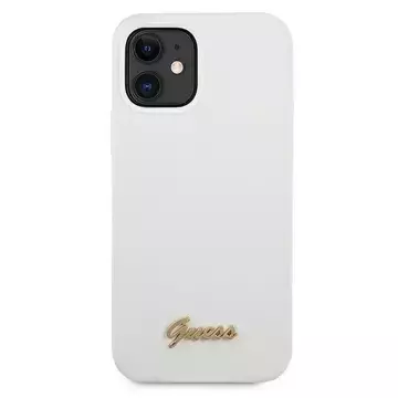 Ratet mal, GUHCP12SLSLMGWH iPhone 12 mini 5,4" biały/white Hardcase Metal Logo Script