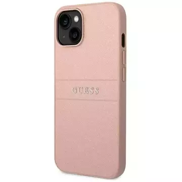 Ratet mal, GUHCP14MPSASBPI Hülle für Apple iPhone 14 Plus 6,7" rosa/rosa Saffiano Strap