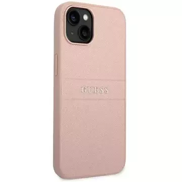 Ratet mal, GUHCP14MPSASBPI Hülle für Apple iPhone 14 Plus 6,7" rosa/rosa Saffiano Strap