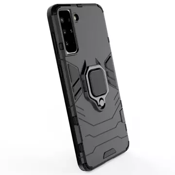 Ring Armor robuste Hybridhülle mit magnetischer Abdeckung für Samsung Galaxy S22 (S22 Plus) schwarz