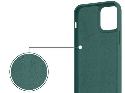 Ring Ultra Slim Alogy Silikonhülle für iPhone 12/12 Pro 6.1 Green Glass