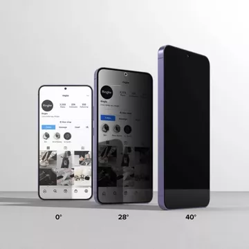 Ringke Easy Slide 2er-Pack gehärtetes Glas für Samsung Galaxy S24 Privacy