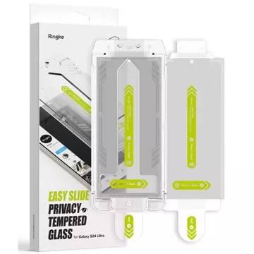 Ringke Easy Slide 2er-Pack gehärtetes Glas für Samsung Galaxy S24 Ultra Privacy