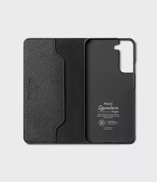 Ringke Folio Signature Flip Leather Case für Samsung Galaxy S22 (S22 Plus) Schwarz (FSS118R262)