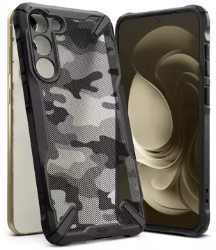 Ringke Fusion X Design Schutzhülle für Samsung Galaxy S23 Plus Camo Black schwarz