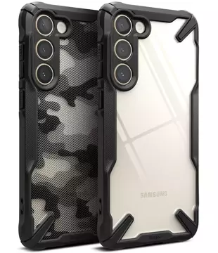 Ringke Fusion X Design Schutzhülle für Samsung Galaxy S23 Plus Camo Black schwarz