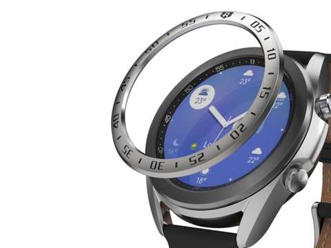 Ringke Lünette für Samsung Galaxy Watch 3 41mm Silber 01