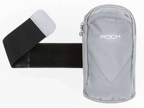 Rock Sachet Sportband für Running Schulterarmband Grau