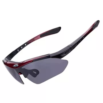 Rockbros 10141 photochrome UV400-Fahrradbrille – rot