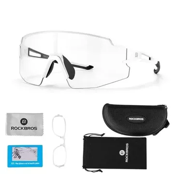 Rockbros 10172 photochrome UV400-Fahrradbrille – weiß