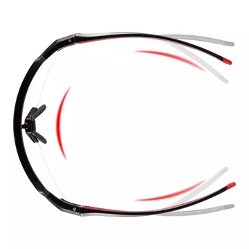 Rockbros 10173 photochrome UV400-Fahrradbrille – Schwarz und Rot