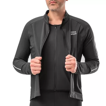 Rockbros 15400002005 Langarm-Radtrikot Herbst/Winter XXL - Schwarz