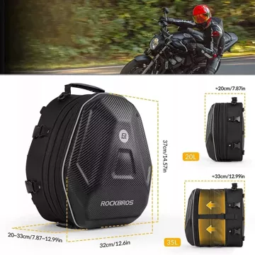 Rockbros 30140026001 Motorrad Tankrucksack 35 l - Schwarz