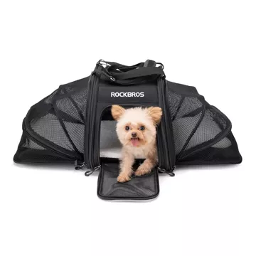 Rockbros 30140028001 Transport-Fahrradtasche für Katzen und Hunde – Schwarz