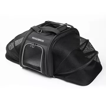 Rockbros 30140028001 Transport-Fahrradtasche für Katzen und Hunde – Schwarz