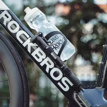 Rockbros 42320010001 Handpumpe für Fahrradschrauber – Schwarz