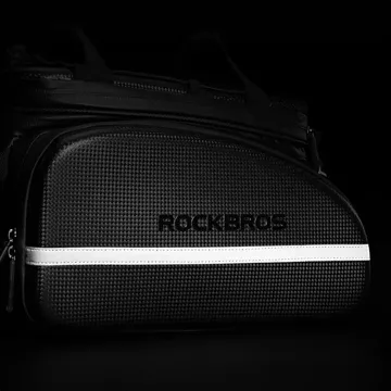 Rockbros A6-6 Fahrradtasche für den Kofferraum, 35 l, mit ausklappbaren Taschen – Schwarz